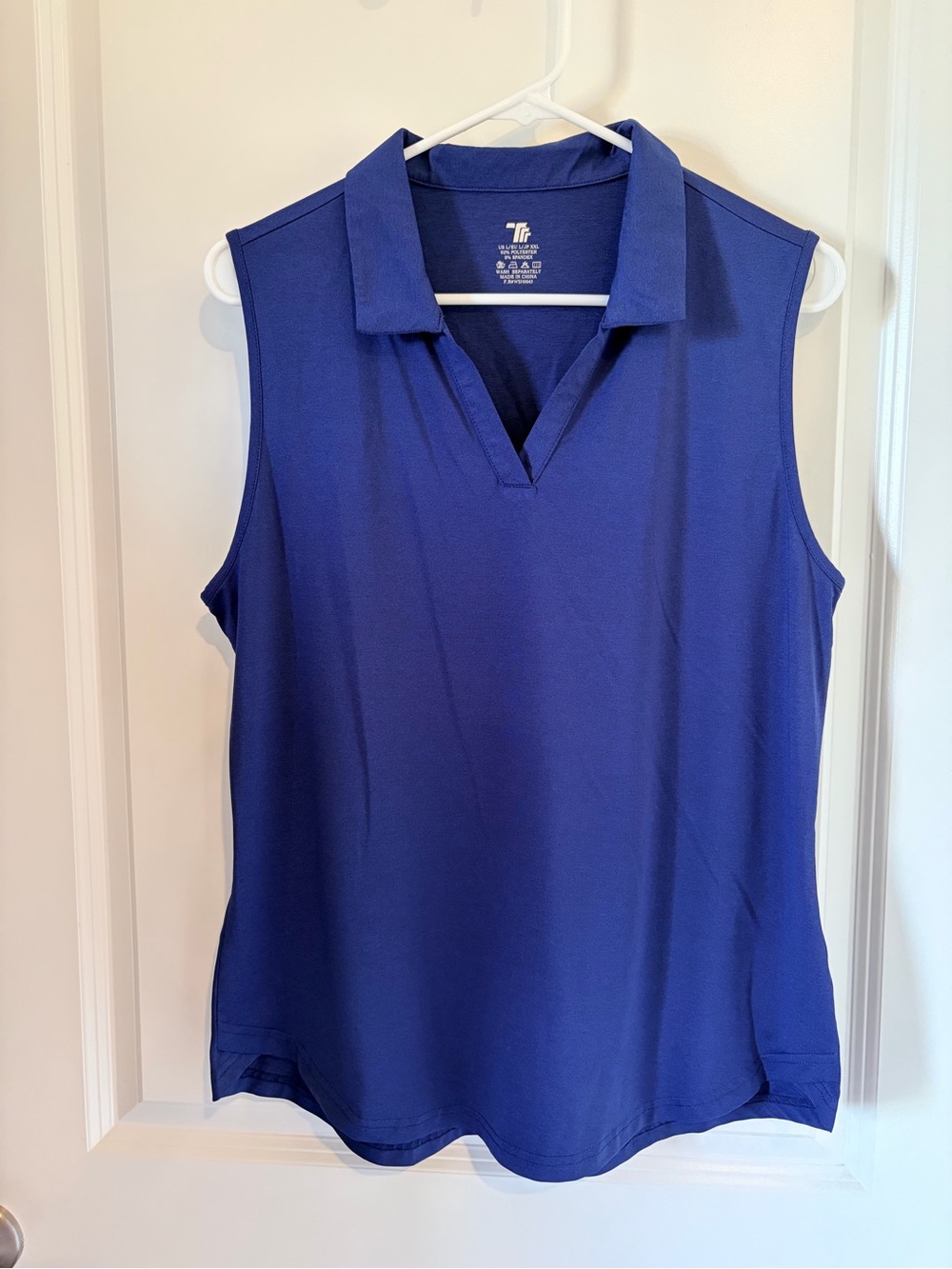 Women's Sleeveless Golf Polo Tank - Cobalt Blue